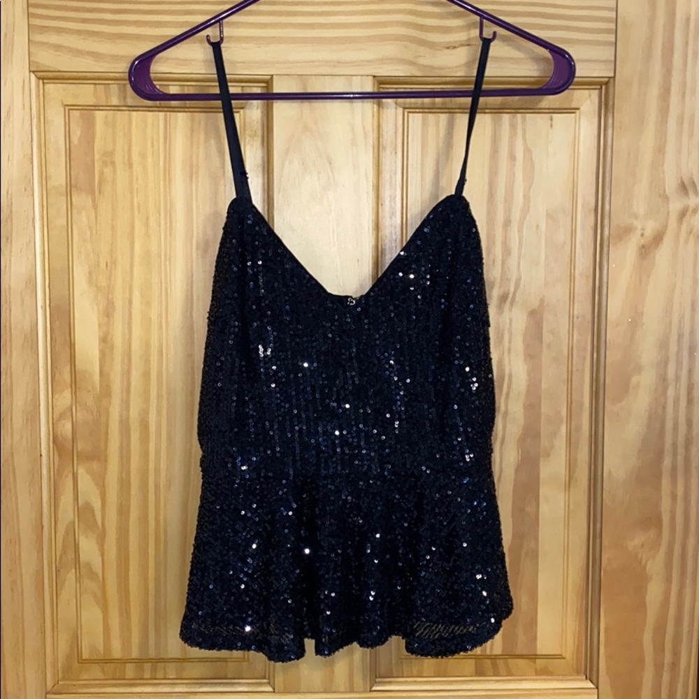 Sparkly peplum top